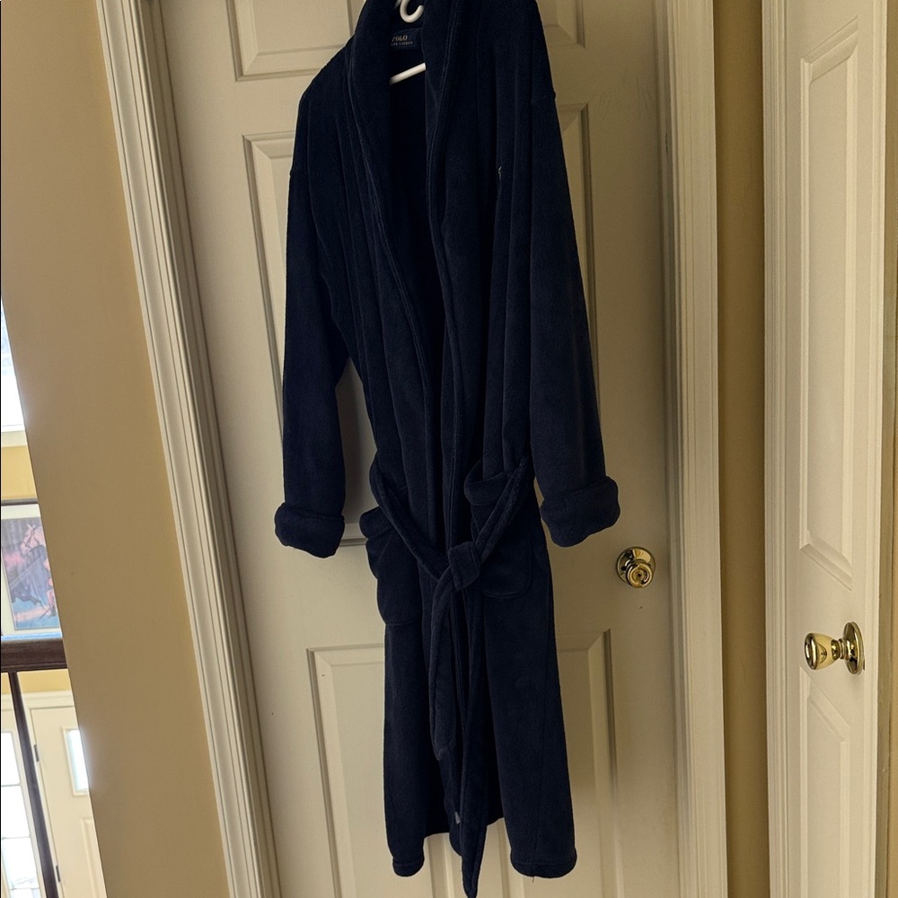 Men’s Ralph Lauren Deep Blue Plush Robe